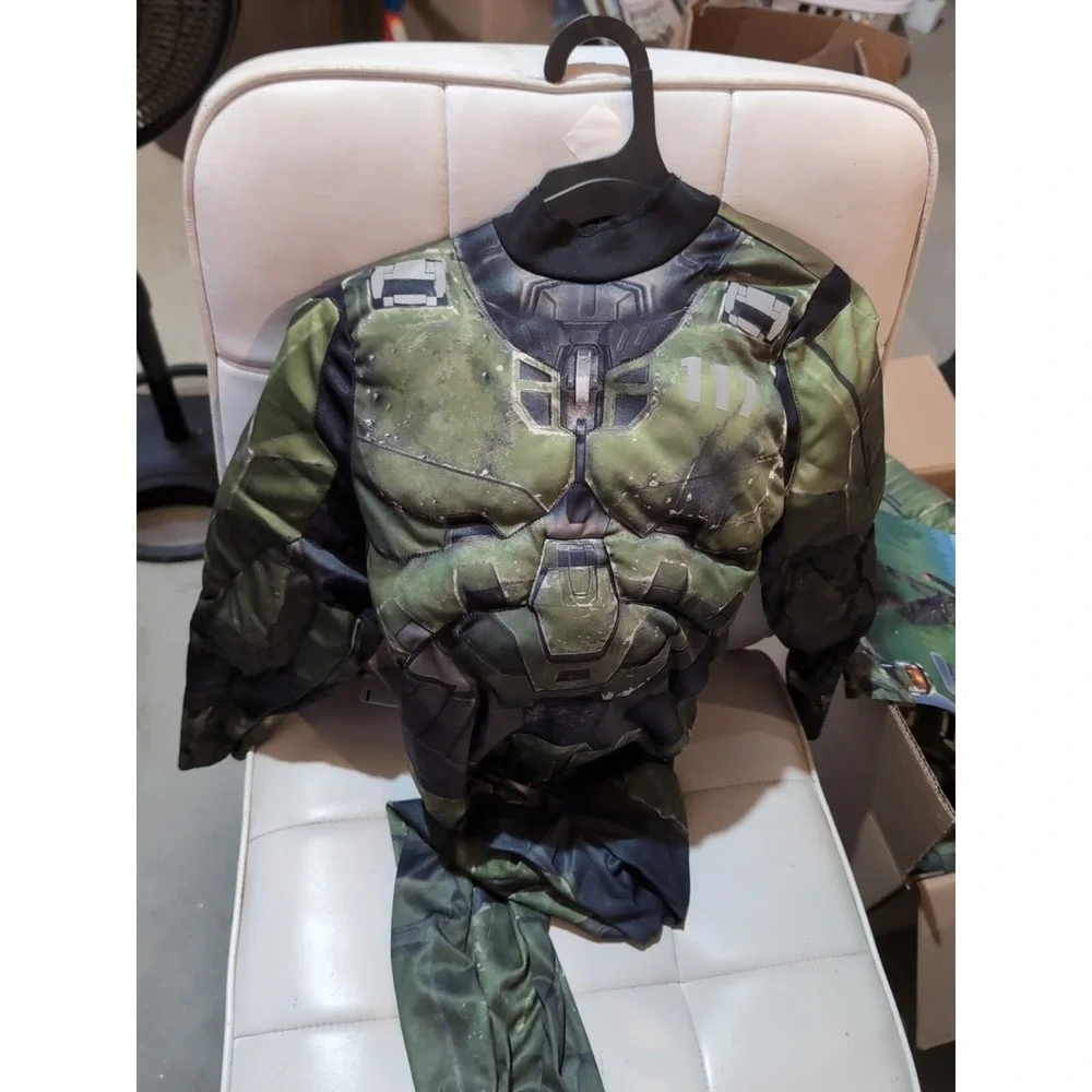 Halo Master Chief Infinite Deluxe Exclusive Helmet Halloween Costume M 7/8 NEW